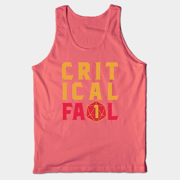 CRITICAL FA1L Tank Top by DCLawrenceUK